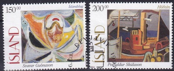Ijsland - 1997 - Schilderijen - Gestempeld
