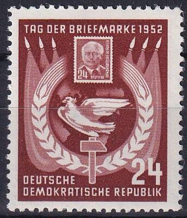 DDR - 1952 - Postzegeldag - Postfris