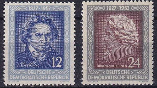 DDR - 1952 - Beethoven - Postfris