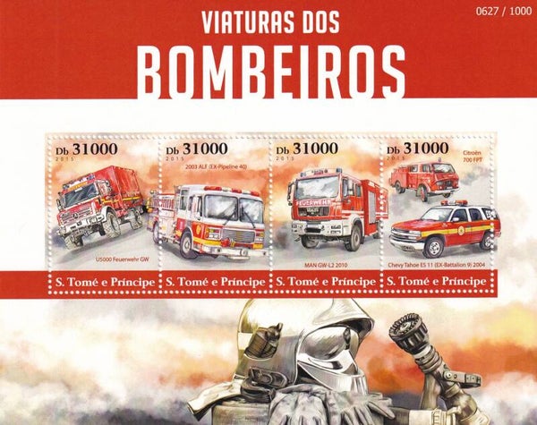 S.Tome et Principe - 2015 - Brandweer - Postfris