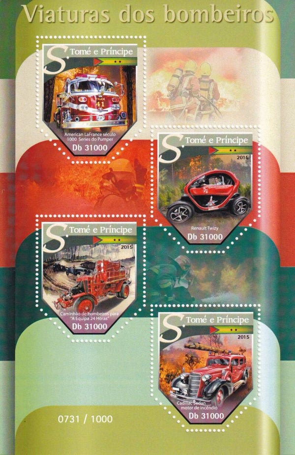 S.Tome et Principe - 2016 - Brandweer - Postfris