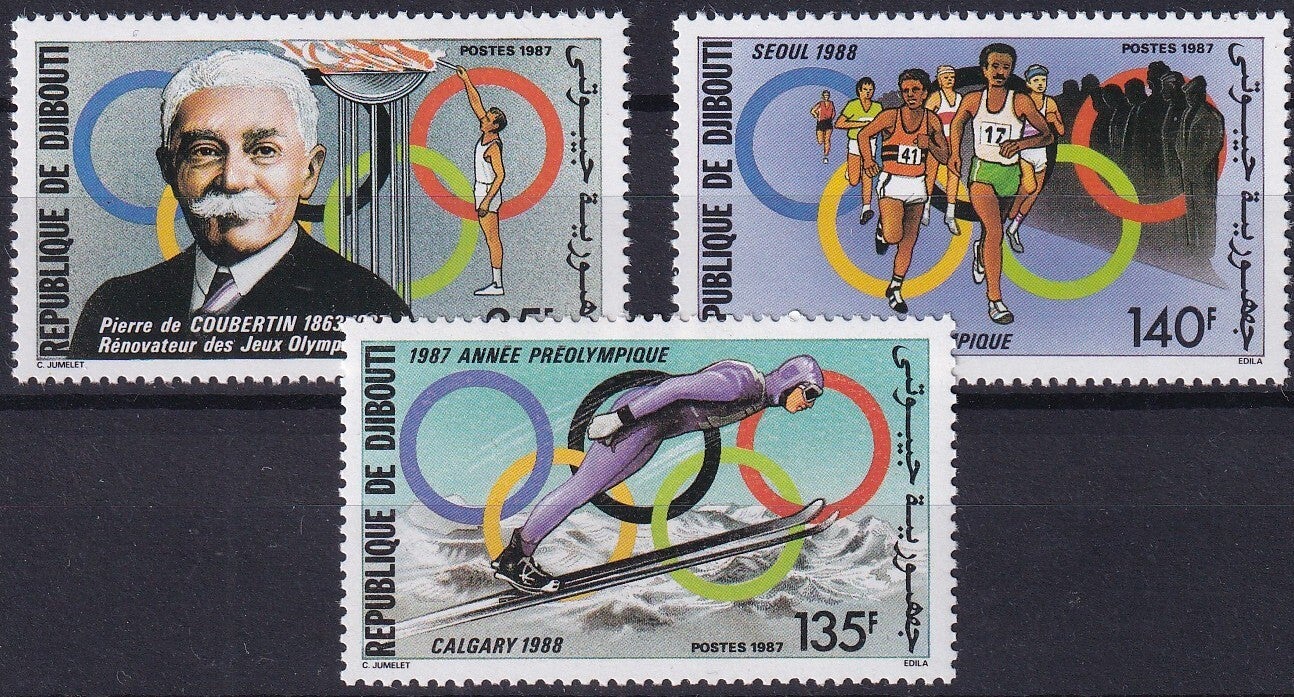 Djibouti - 1987 - Olympische spelen - Postfris