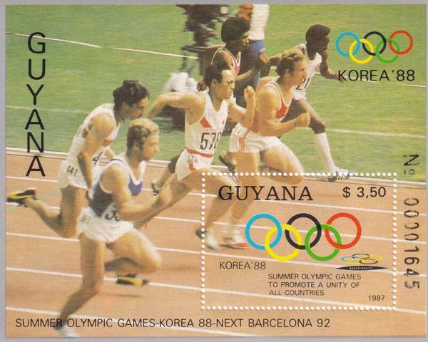 Guyana - 1987 - Olympische spelen - Postfris