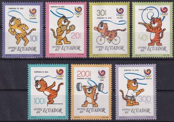 Ecuador - 1989 - Olympische spelen - Postfris ***