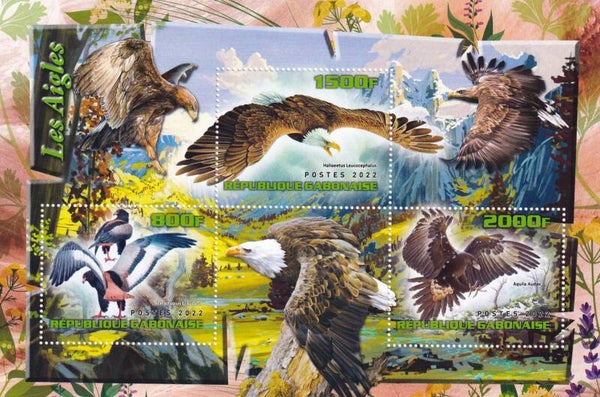 Gabon - 2022 - Roofvogels - Postfris