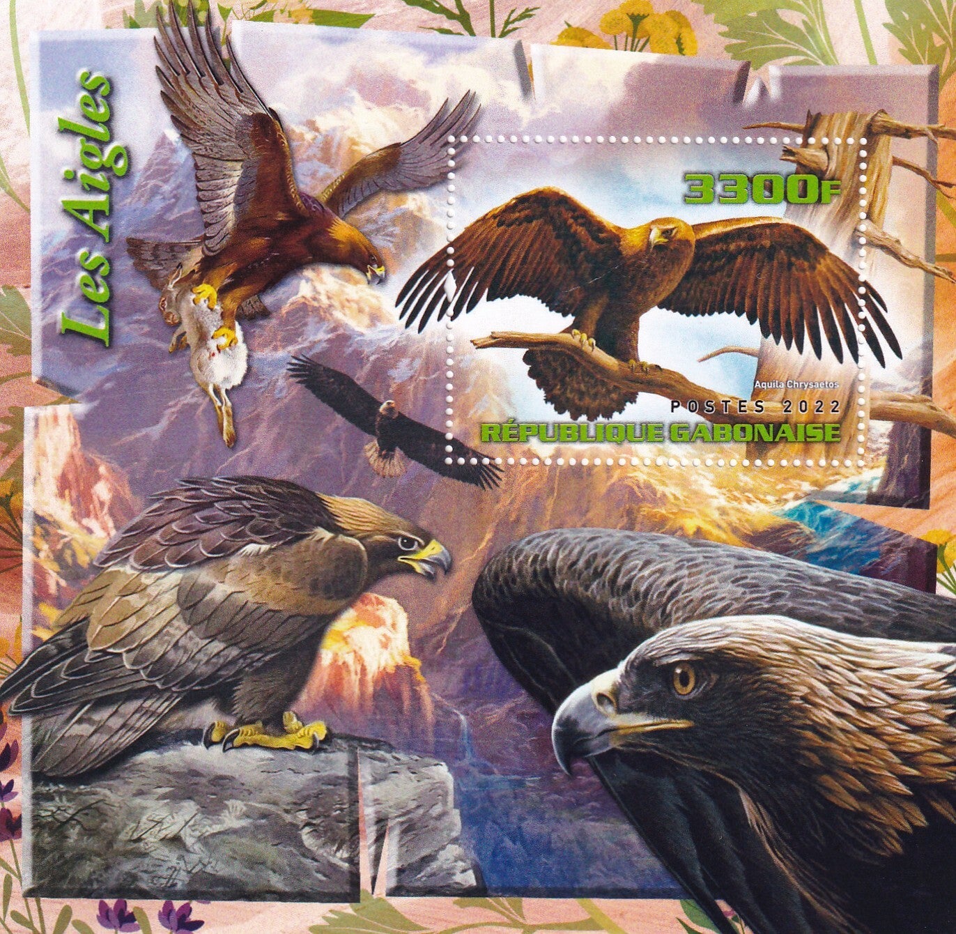 Gabon - 2022 - Roofvogels - Postfris