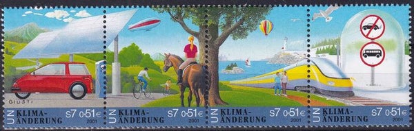 Verenigde Naties Wenen - 2001 - Klimaatverandering - Postfris