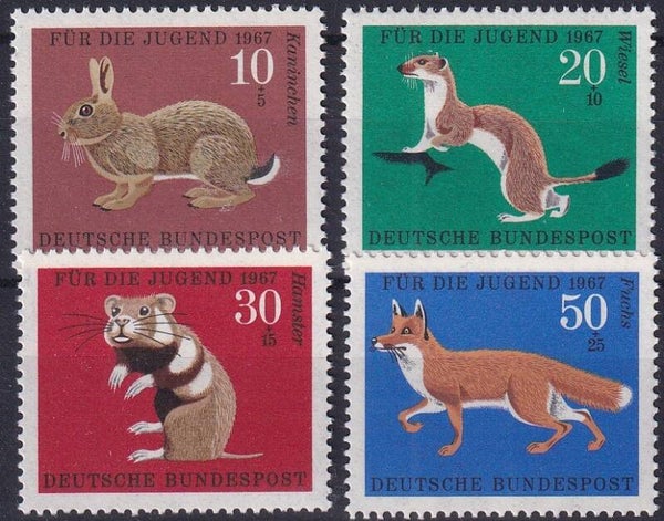 Duitsland - 1967 - Dieren - Postfris