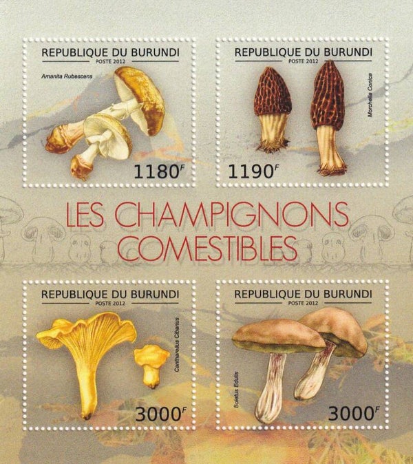 Burundi - 2012 - Paddestoelen - Postfris