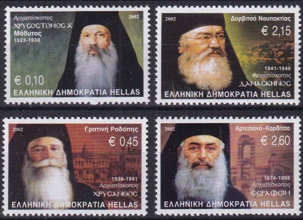 Griekenland - 2002 - Archbishops - Postfris