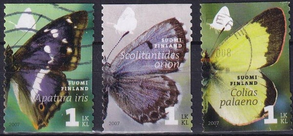 Finland - 2007 - Vlinders - Gestempeld