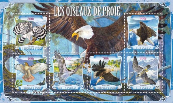 Burkina Faso - 2021 - Roofvogels - Postfris