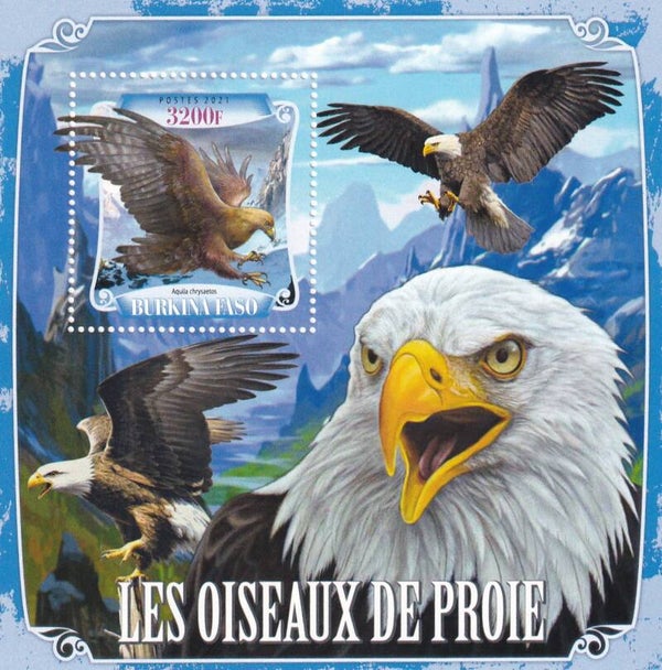 Burkina Faso - 2021 - Roofvogels - Postfris