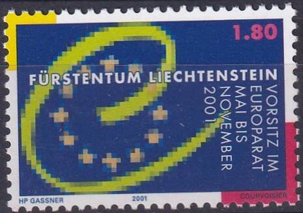 Liechtenstein - 2001 - Europese meeloper - Postfris