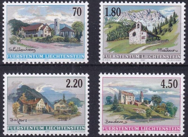 Liechtenstein - 2001 - Dorpen - Postfris