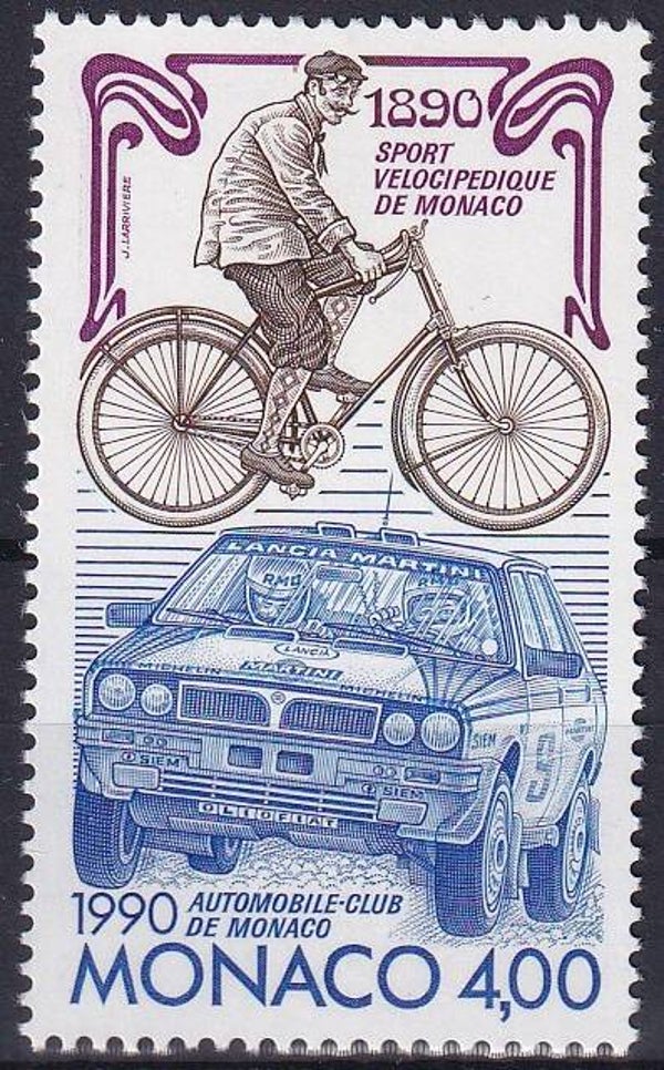 Monaco - 1990 - Automobile club - Postfris