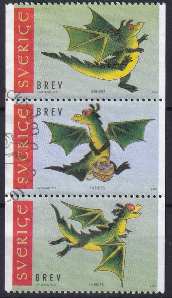 Zweden - 2000 - Jaar van de draak - Gestempeld