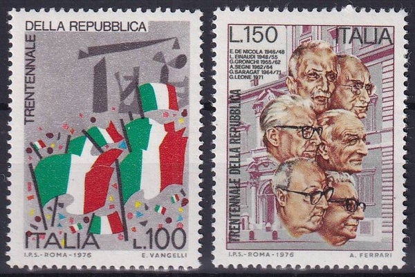 Italie - 1976 - 30 jaar republiek - Postfris