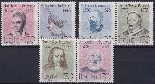 Italie - 1978 - Bekende personen - Postfris