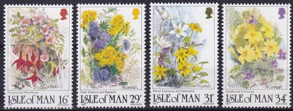 Isle of Man - 1987 - Bloemen - Postfris