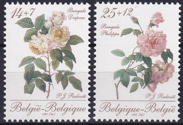 Belgie - 1990 - Rozen - Postfris