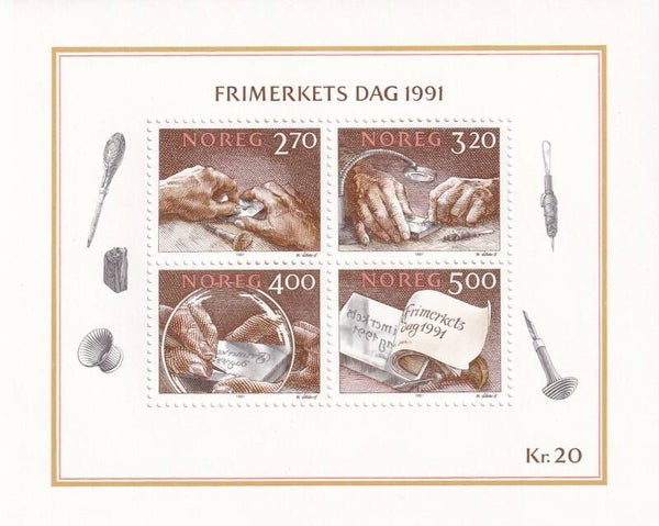 Noorwegen - 1991 - Postzegeldag - Postfris