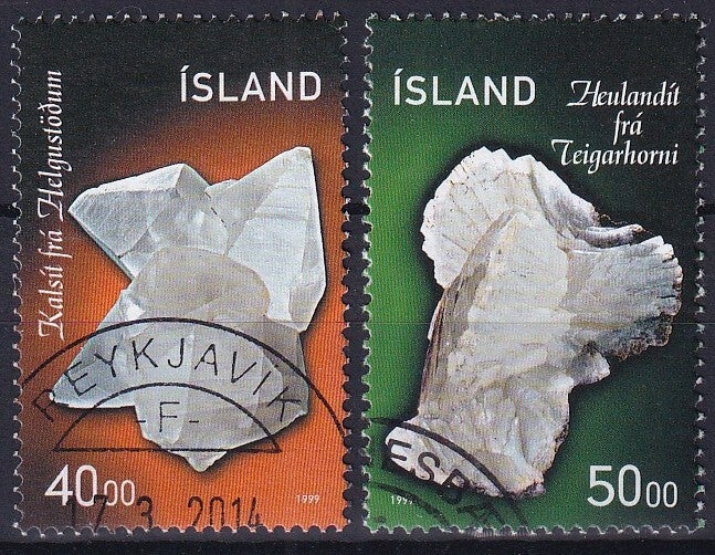 Ijsland - 1999 - Mineralen - Gestempeld