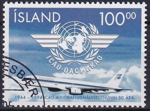 Ijsland - 1994 - ICAO - Gestempeld