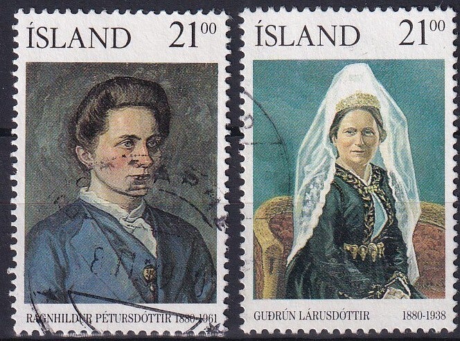 Ijsland - 1990 - Bekende personen - Gestempeld