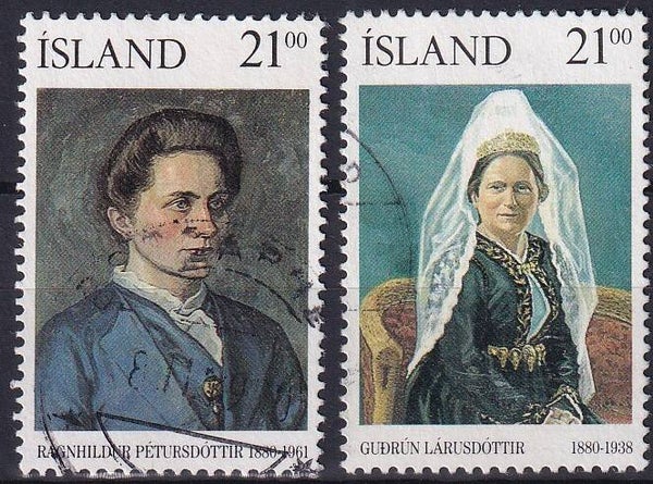 Ijsland - 1990 - Bekende personen - Gestempeld