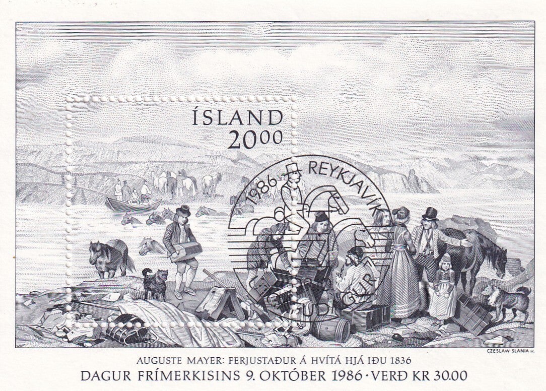 Ijsland - 1986 - Postzegeldag - Gestempeld