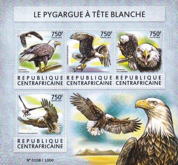 Centraal Afrika - 2015 - Roofvogels - Postfris