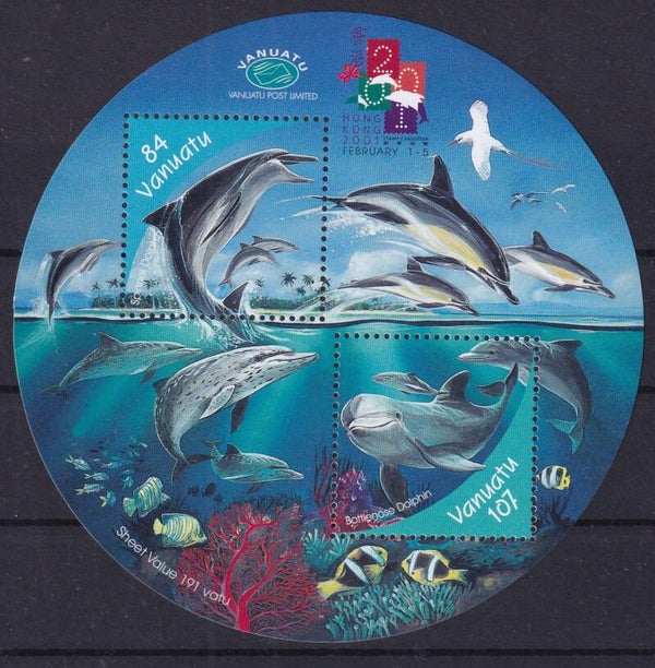 Vanuatu - 2001 - Dolfijnen - Postfris