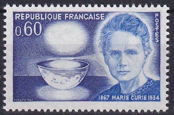 Frankrijk - 1967 - Marie Curie - Postfris