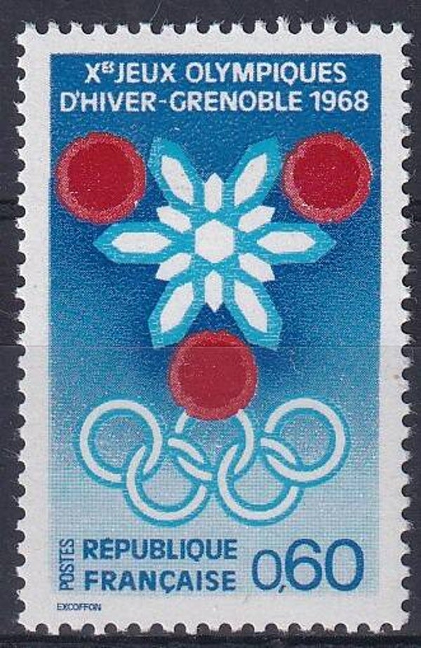 Frankrijk - 1967 - Olympische spelen - Postfris