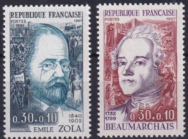 Frankrijk - 1967 - Bekende personen - Postfris