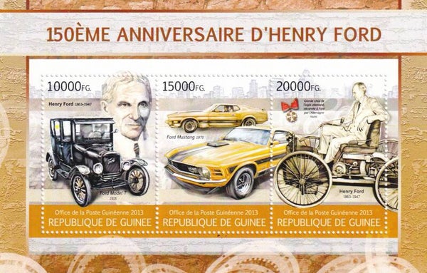Guinee - 2013 - Auto's / Ford - Postfris