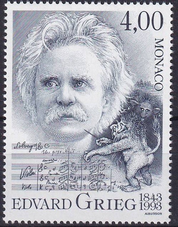 Monaco - 1993 - E.Grieg - Postfris