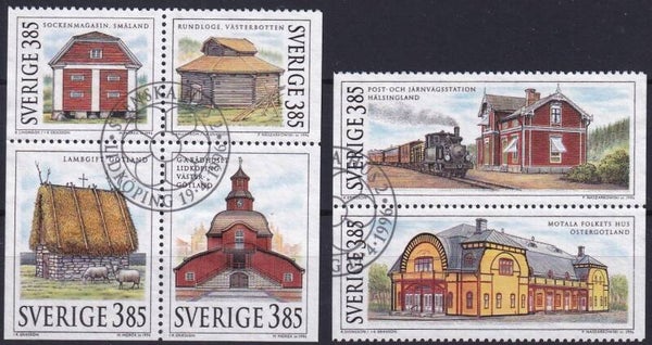 Zweden - 1996 - Huizen - Gestempeld