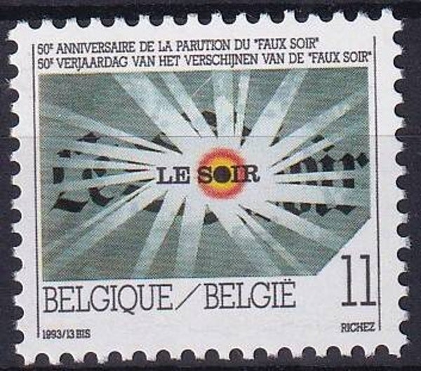Belgie - 1993 - Le soir - Postfris
