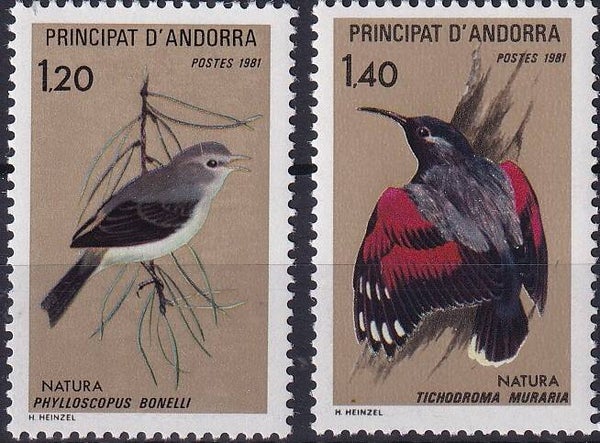 Frans Andorra - 1981 - Vogels - Postfris