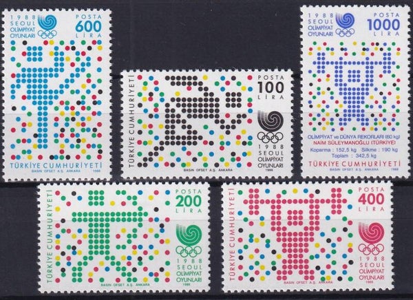 Turkije - 1988 - Olympische spelen - Postfris