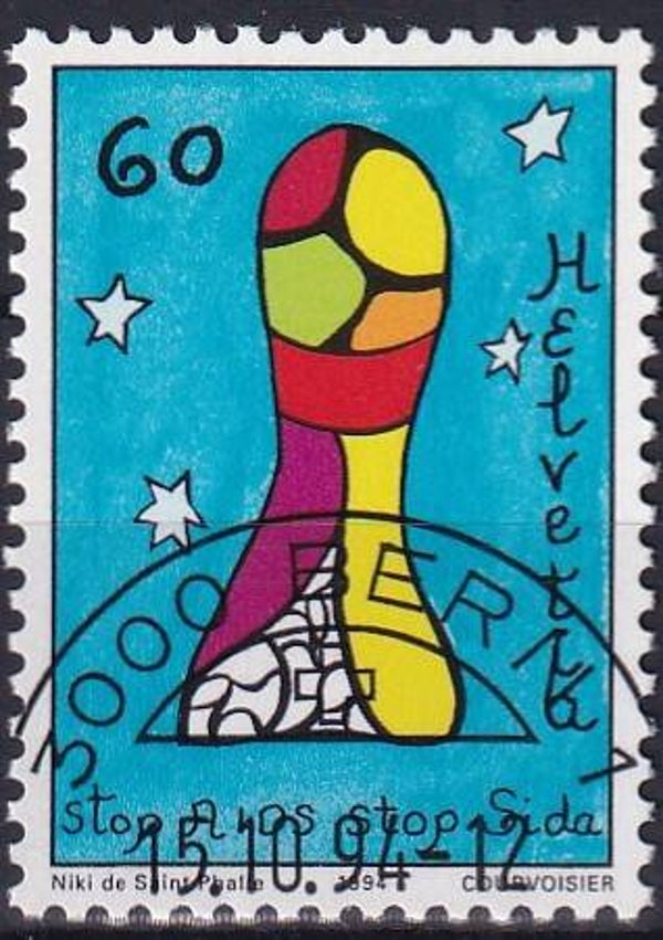 Zwitserland - 1994 - Anti aids - Gestempeld