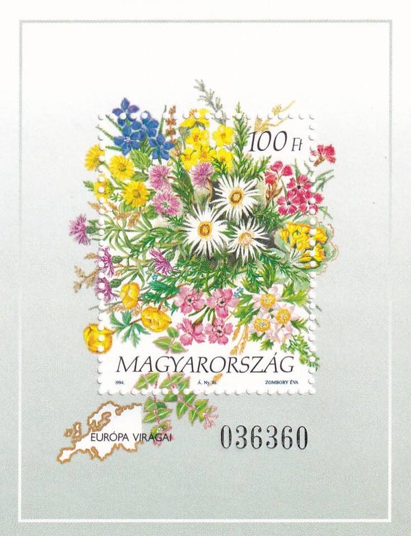 Hongarije - 1994 - Bloemen - Postfris