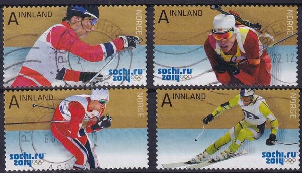 Noorwegen - 2014 - Olympische spelen - Gestempeld