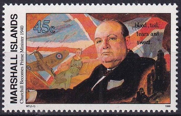 Marshall Islands - 1990 - WOII / Churchill - Postfris