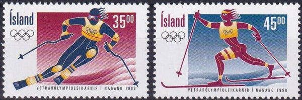 Ijsland - 1998 - Olympische spelen - Postfris