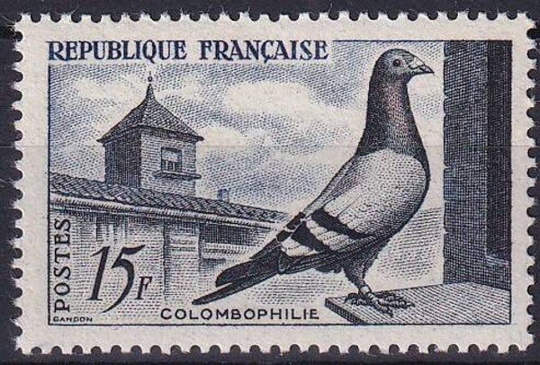 Frankrijk - 1957 - Duif - Postfris
