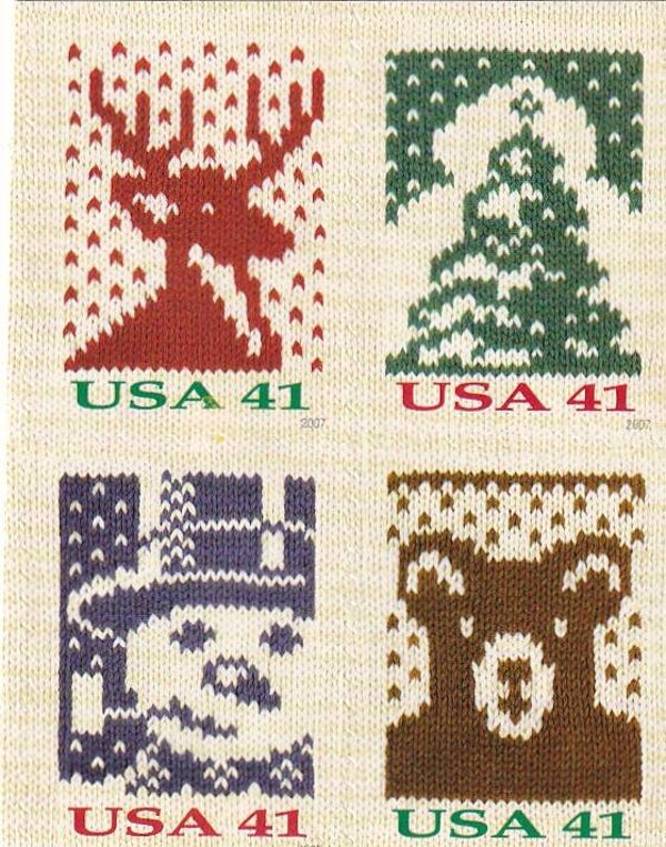 USA - 2007 - Kerst - Dubbelzijdig - Postfris