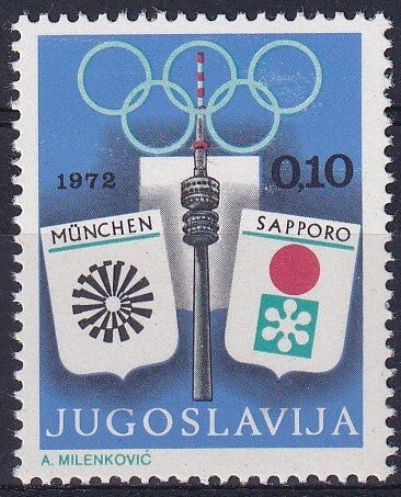 Joegoslavie - 1972 - Olympische Spelen - Postfris